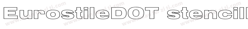 EurostileDOT stencilBlacExte字体转换